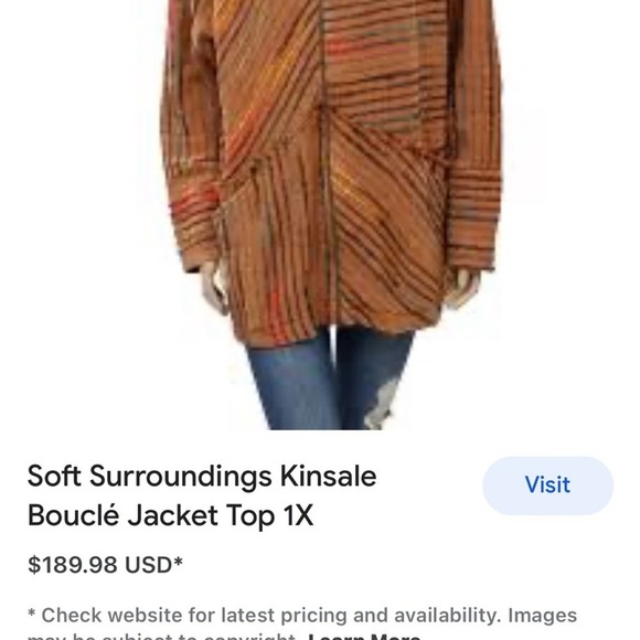 Soft Surroundings Jacket/Top, Size XS - Picture 12 of 17
